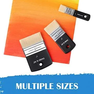 Falling in Art Flat Paddle Paint Brush, Scale Brush for Oil and Acrylic Paints,2 Inch