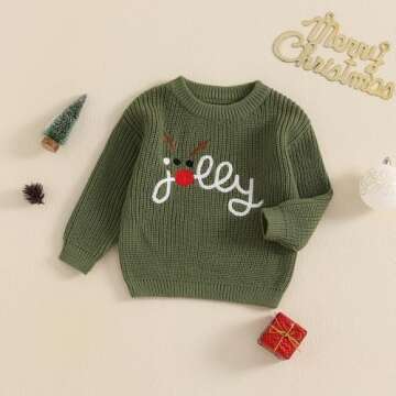 Toddler Baby Girl Knit Sweaters Oversized Long Sleeve Embroidery Shirt Top Newborn Infant Cute Fall ...
