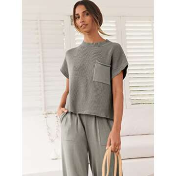 Comfortable ANRABESS Two Piece Knit Outfit for Women