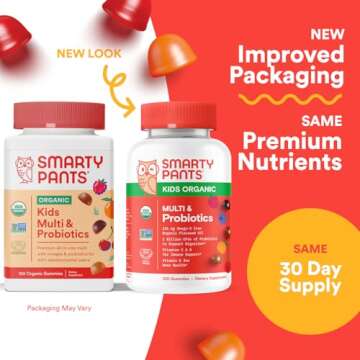 Smartypants Organic Kids Complete Multivitamin Gummies, 120 ct