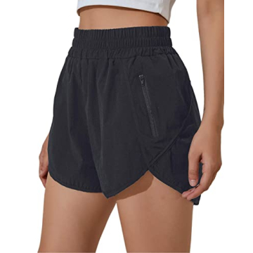 BMJL Women's Quick Dry High Waisted Running Shorts with Pocket