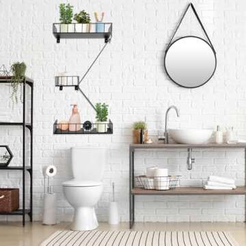 Zonon Fire Escape Wall Shelf – Unique Metal Ladder Design for Home & Office Display