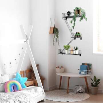 Zonon Fire Escape Wall Shelf – Modern Design for Home Decor