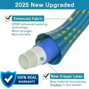 100 ft Expandable Garden Hose With 10 Pattern Nozzle
