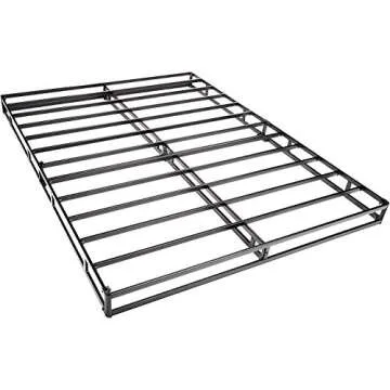 Amazon Basics Smart Box Spring Bed Base, 5-Inch Height Mattress Foundation, Tool-Free Easy Assembly, King, 79"L x 75.5"W x 5"H, White