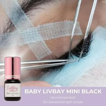 LivBay Lash Glue - Baby: Fast Dry, Strong Hold, Mini Size