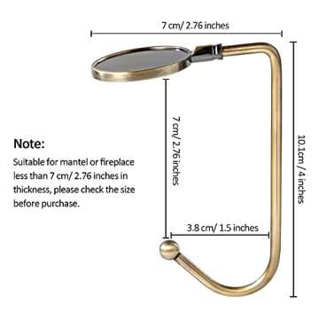 Sunshane 5 Pieces Christmas Stocking Holders Mantel Hooks Hanger Christmas Safety Hang Grip Stocking...