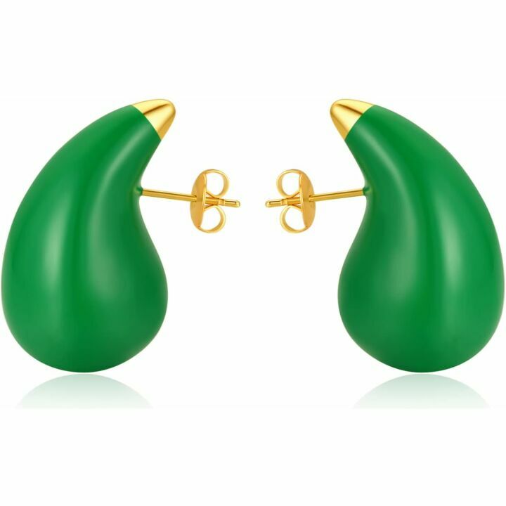 Chic Gold Teardrop Earrings for Women - Lightweight Design