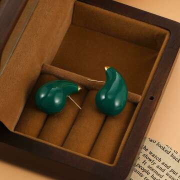 Chic Gold Teardrop Earrings for Women - Lightweight Design