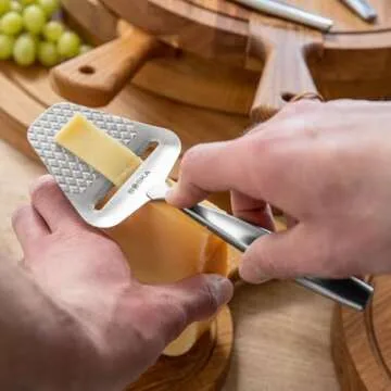 BOSKA Monaco+ Premium Cheese Slicer | Award Winning Cheese Cutter, Ergonomic Design, Non-Stick Blade