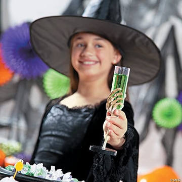 Skeleton Hand Flute Glasses Set for Halloween Fun