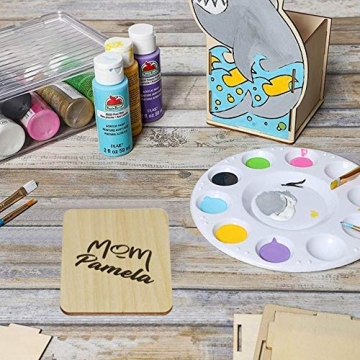 MONKEY SUN 48 Unfinished Wooden Coasters for Crafts