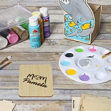 MONKEY SUN 48 Unfinished Wooden Coasters for Crafts