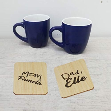 MONKEY SUN 48 Unfinished Wooden Coasters for Crafts