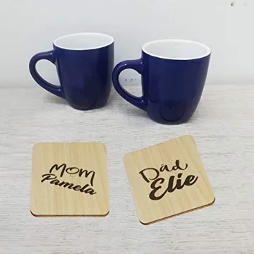 MONKEY SUN 48 Unfinished Wooden Coasters for Crafts