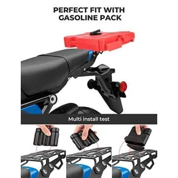 KEMIMOTO Compatible with Grom 2022 2023 2024 Rear Rack Luggage Storage Rack Carrier Grom 2022+ Rear Tail Storage Rack Cargo Enduro Grom 2022 2023 2024