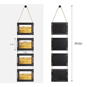 Rustic 4x6 Collage Picture Frames - 4 Openings