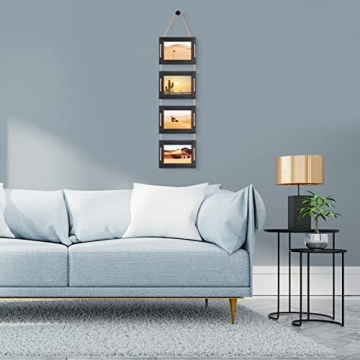 Rustic 4x6 Collage Picture Frames - 4 Openings