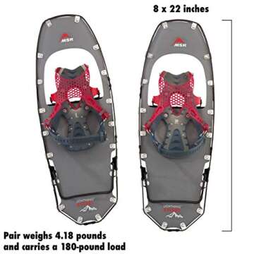MSR Lightning Ascent Snowshoes Designed for Rugged Trails