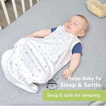 Organic Baby Sleep Sack Wearable Blanket - Baby Sleeping Bag 0-24 Months, Baby Swaddle Blankets for Baby Boy, Girl, Newborn, Infant, Baby Sleeper Swaddles, Baby Sleep Bag (KeaStory, Small 0-3M)