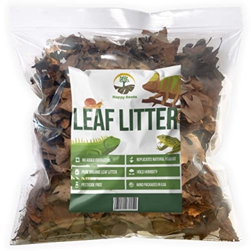 Organic Oak Leaf Litter Hand Collected and Packaged - Perfect for Terrariums, 4 Quarts