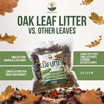 Organic Oak Leaf Litter for Terrariums - 4 Quarts