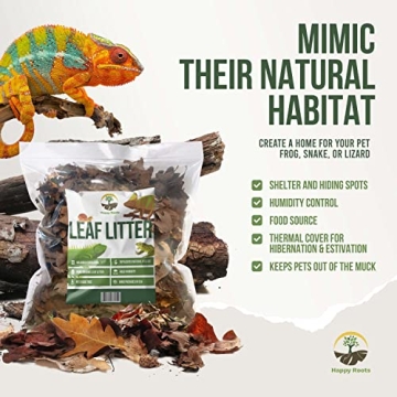 Organic Oak Leaf Litter for Terrariums - 4 Quarts