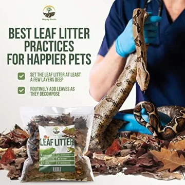 Organic Oak Leaf Litter for Terrariums - 4 Quarts