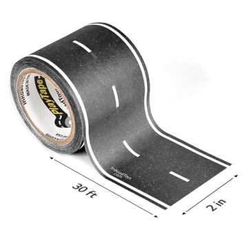PlayTape Road Tape for Toy Cars Safe No Residue 30 ft