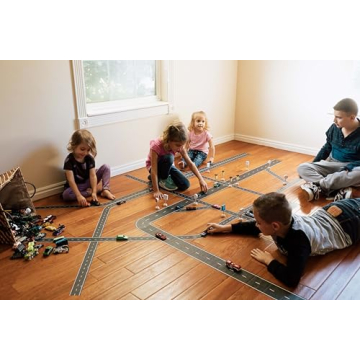 PlayTape Road Tape for Toy Cars Safe No Residue 30 ft