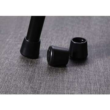 Furnigear 1-1/2” Chair Leg Tips Caps - Non-Slip Rubber Floor Protectors