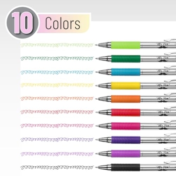 Mr. Pen Bible Pens Assorted Colors 10-Pack Non-Bleed Fine Point