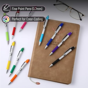 Mr. Pen Bible Pens Assorted Colors 10-Pack Non-Bleed Fine Point