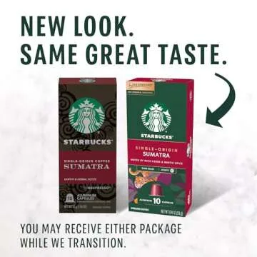 Starbucks by Nespresso Original Line, Single-Origin Sumatra, Dark Roast Coffee, 50-count Espresso Pods
