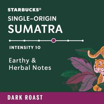 Starbucks by Nespresso Original Line, Single-Origin Sumatra, Dark Roast Coffee, 50-count Espresso Pods
