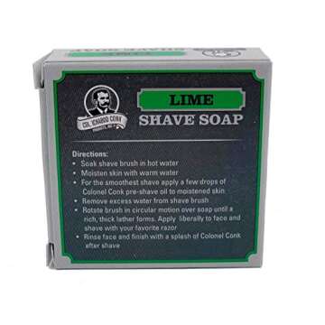 Col. Conk Lime Glycerine Shave Soap 2.25 oz.