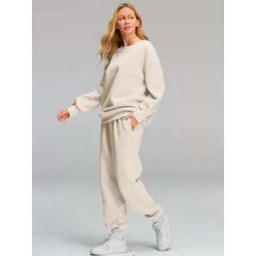 AUTOMET Women’s 2 Piece Fall Loungewear Set Stylish Comfort