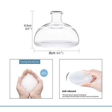 Fanwer Palm Chest Percussion Cup - Chest Physical Therapy Aids(CPT), Mucus Removal Device, Helps to Break up Mucus by Percussion and Postural Drainage, Professional Palm Sputum Remover