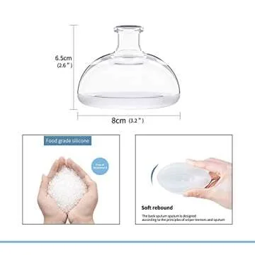 Fanwer Palm Chest Percussion Cup - Chest Physical Therapy Aids(CPT), Mucus Removal Device, Helps to Break up Mucus by Percussion and Postural Drainage, Professional Palm Sputum Remover