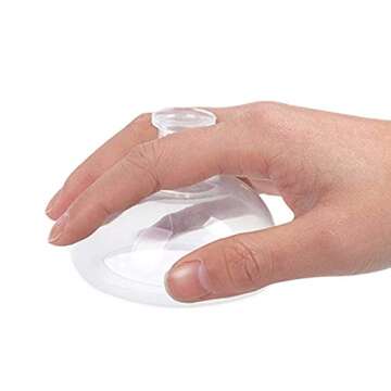 Fanwer Palm Chest Percussion Cup - Chest Physical Therapy Aids(CPT), Mucus Removal Device, Helps to Break up Mucus by Percussion and Postural Drainage, Professional Palm Sputum Remover