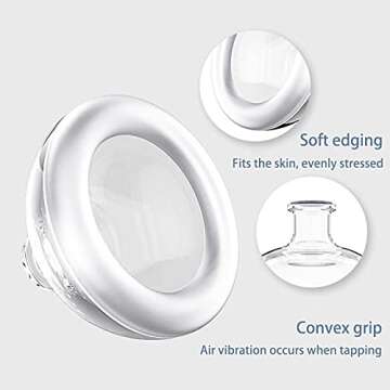 Fanwer Palm Chest Percussion Cup - Chest Physical Therapy Aids(CPT), Mucus Removal Device, Helps to Break up Mucus by Percussion and Postural Drainage, Professional Palm Sputum Remover