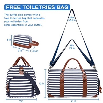 Oflamn Canvas Weekender Bag Perfect for Stylish Travel