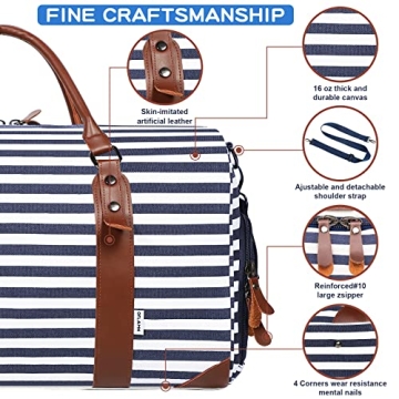 Oflamn Canvas Weekender Bag Perfect for Stylish Travel