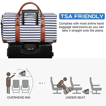 Oflamn Canvas Weekender Bag Perfect for Stylish Travel