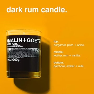 MALIN+GOETZ Dark Rum Candle 60-hour Burn Time