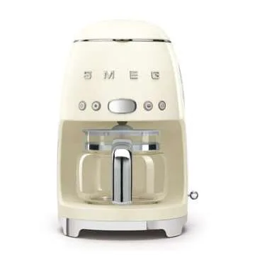 Smeg 50's Retro Drip Coffee Maker with Extra Glass Carafe in Cream