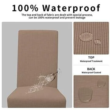 Easy-Going Waterproof Dining Chair Cover Set of 6