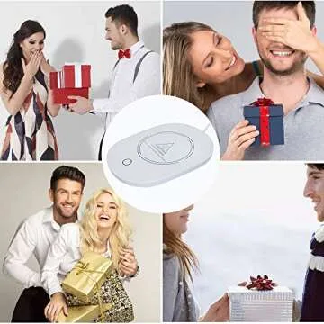 YEVIOR Coffee Cup Warmer for Desk with Intelligent Gravity Sensing Auto On&Off Mug Warmer for Office Home Use,Cup Warmer Plate for Coffee, Milk, Tea, Water…