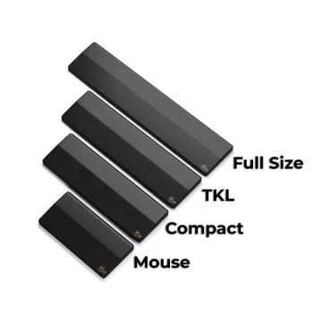 Glorious Gaming Wooden Wrist Rest - Full Standard Size - Onyx/Black - Mechanical Keyboard, Wood Ergonomic Palm Rest| 17.5x4 inches/19mm Thick (GV-100-DARK)