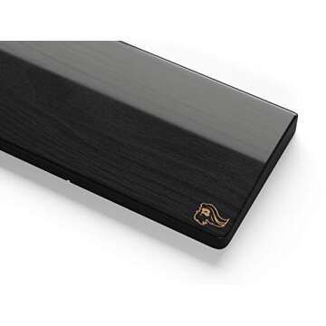 Glorious Gaming Wooden Wrist Rest - Full Standard Size - Onyx/Black - Mechanical Keyboard, Wood Ergonomic Palm Rest| 17.5x4 inches/19mm Thick (GV-100-DARK)